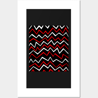 Zig Zag Black Posters and Art